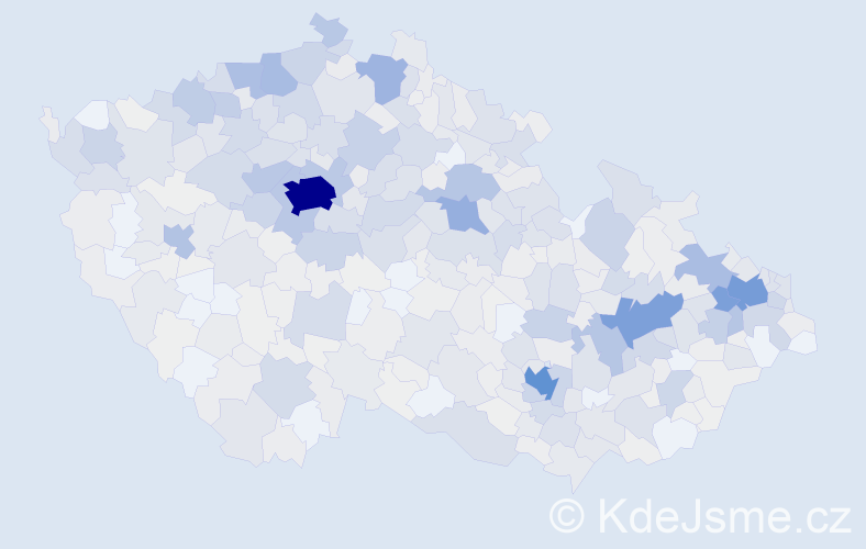 Příjmení: 'Richterová', počet výskytů 3681 v celé ČR