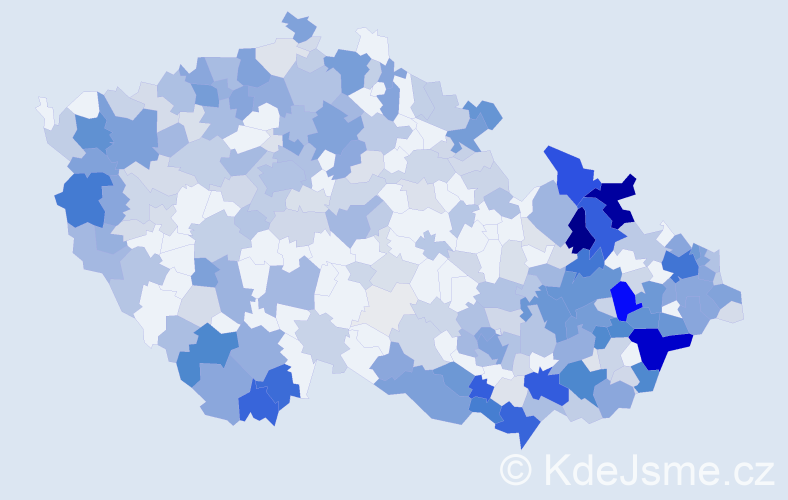 Příjmení: 'Gajdošová', počet výskytů 1267 v celé ČR