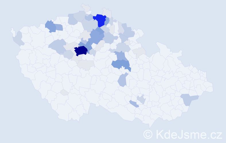 Příjmení: 'Halbich', počet výskytů 225 v celé ČR