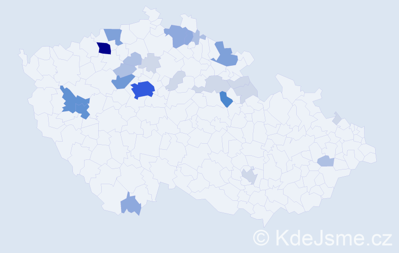 Příjmení: 'Bernhard', počet výskytů 80 v celé ČR