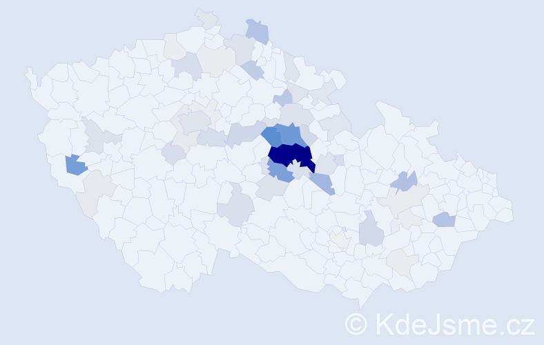 Příjmení: 'Korečková', počet výskytů 213 v celé ČR