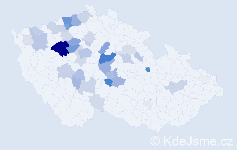 Příjmení: 'Čebiš', počet výskytů 142 v celé ČR