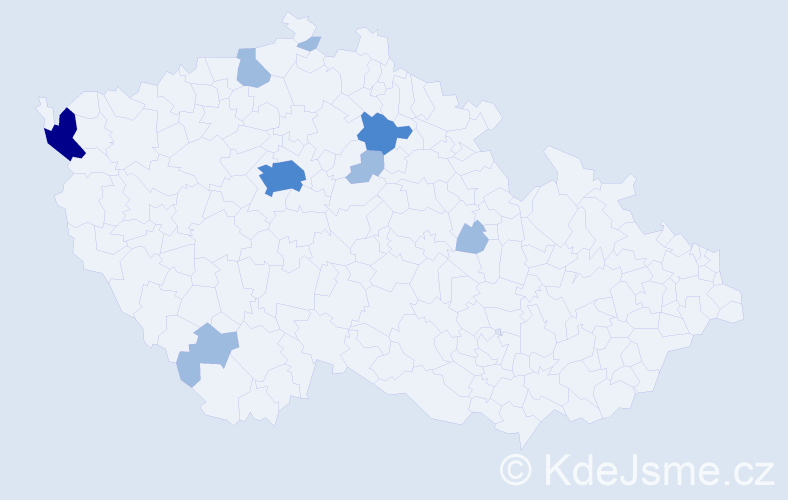 Příjmení: 'Grzywaczová', počet výskytů 13 v celé ČR