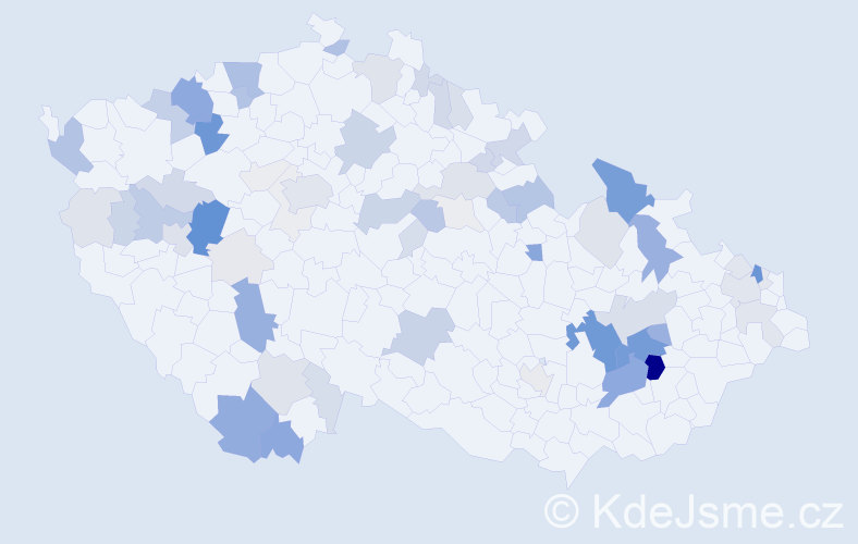 Příjmení: 'Gabor', počet výskytů 247 v celé ČR