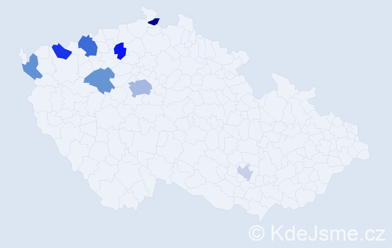 Příjmení: 'Le Thuy', počet výskytů 13 v celé ČR