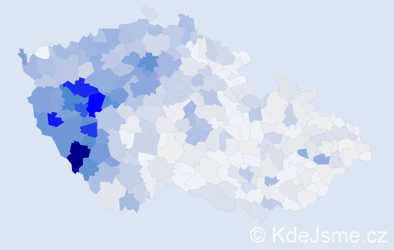 Příjmení: 'Nová', počet výskytů 3368 v celé ČR