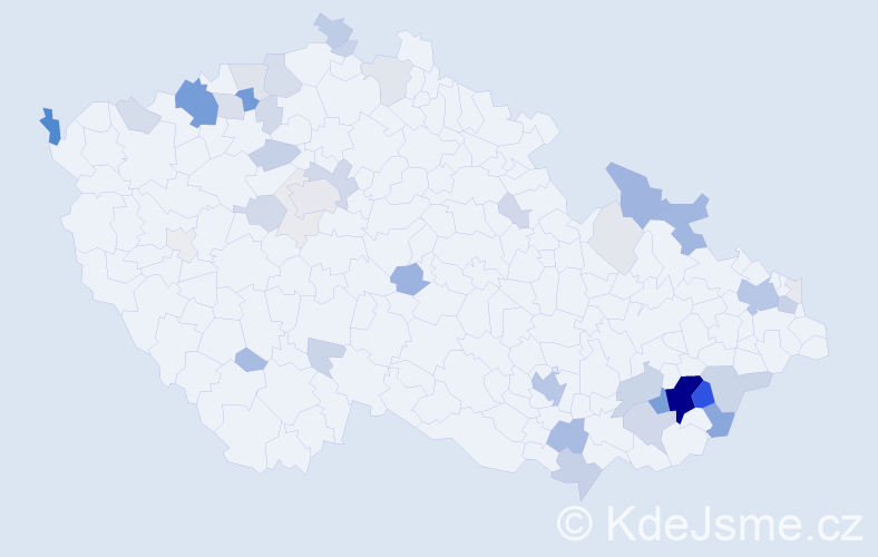 Příjmení: 'Nedbálek', počet výskytů 181 v celé ČR