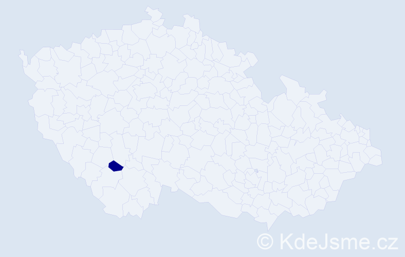Příjmení: 'Kurdzhos', počet výskytů 1 v celé ČR
