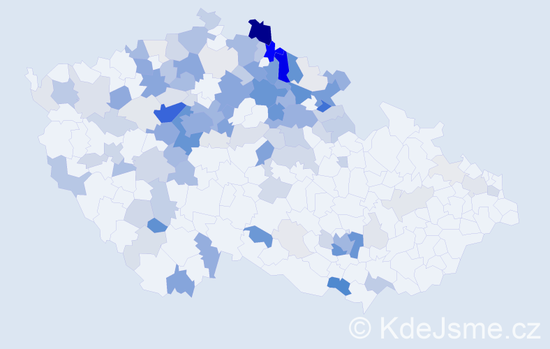 Příjmení: 'Stříbrný', počet výskytů 479 v celé ČR