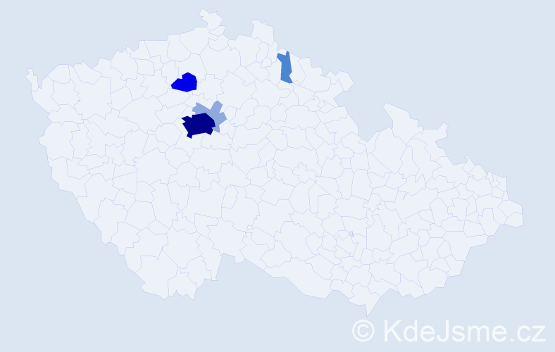 Příjmení: 'Mühlbach', počet výskytů 15 v celé ČR