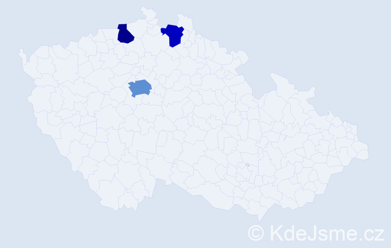 Příjmení: 'Banakh', počet výskytů 5 v celé ČR
