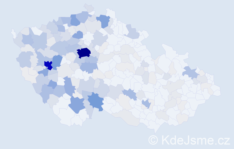 Příjmení: 'Šašková', počet výskytů 898 v celé ČR