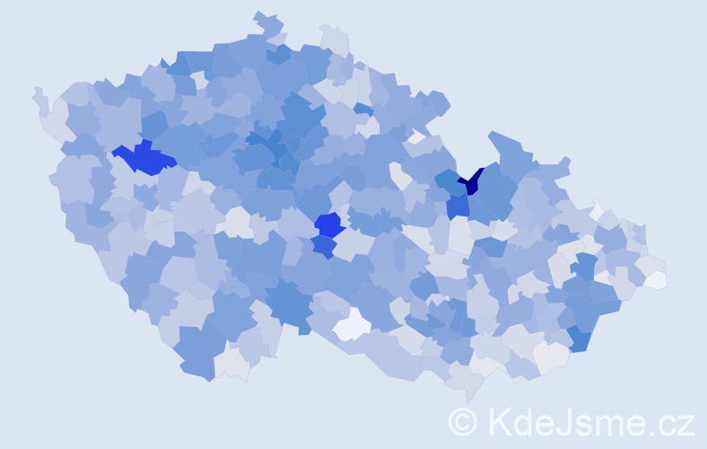 Příjmení: 'Urban', počet výskytů 7591 v celé ČR