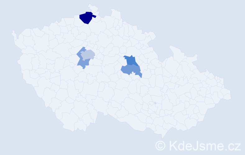Příjmení: 'Pumerová', počet výskytů 10 v celé ČR