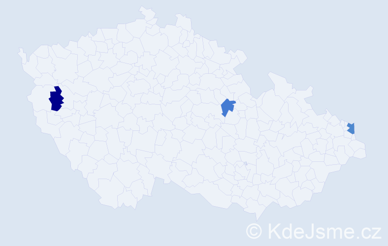 Příjmení: 'Ölvecký', počet výskytů 4 v celé ČR