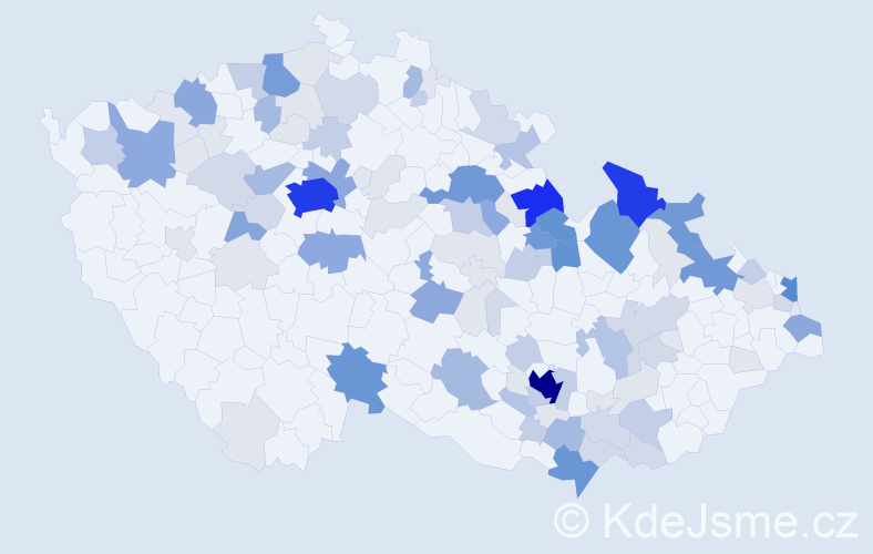 Příjmení: 'Neugebauer', počet výskytů 405 v celé ČR