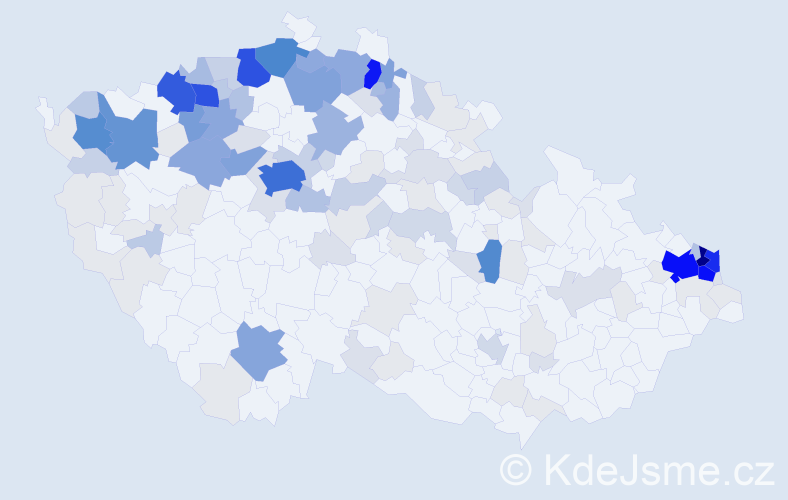 Příjmení: 'Makulová', počet výskytů 638 v celé ČR