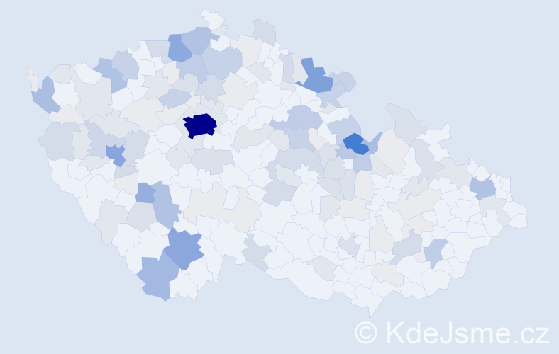 Příjmení: 'Prokopcová', počet výskytů 479 v celé ČR