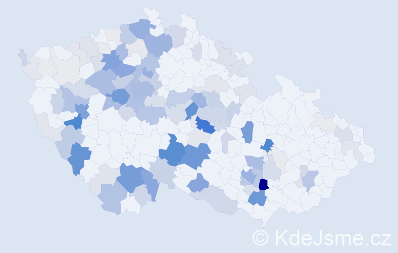 Příjmení: 'Fuxová', počet výskytů 474 v celé ČR