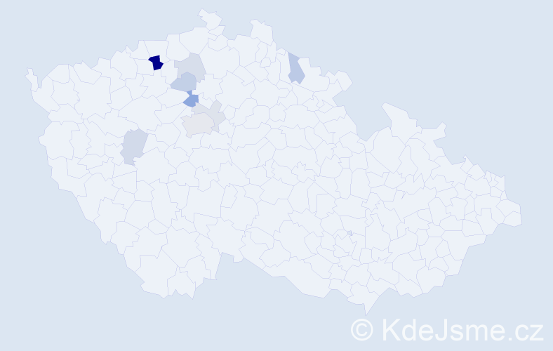 Příjmení: 'Kahabka', počet výskytů 19 v celé ČR