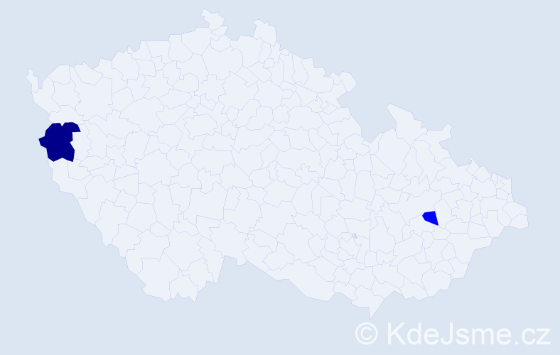 Příjmení: 'Barienčik', počet výskytů 3 v celé ČR