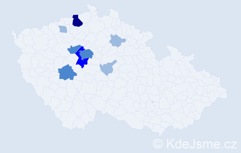 Příjmení: 'Löschnerová', počet výskytů 16 v celé ČR