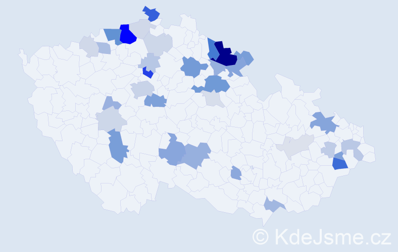 Příjmení: 'Patzelt', počet výskytů 108 v celé ČR