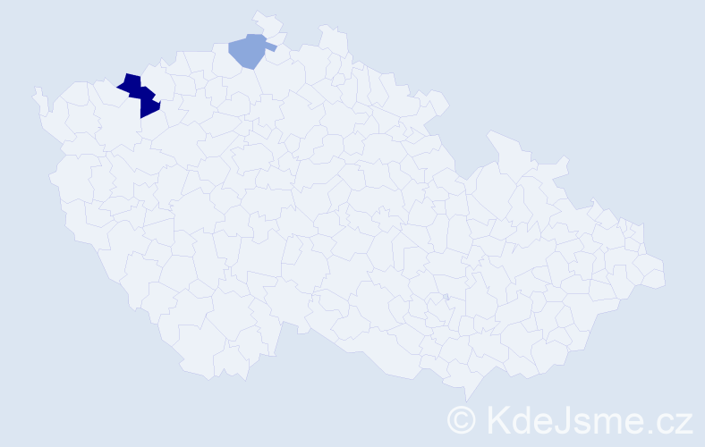 Příjmení: 'Syma', počet výskytů 4 v celé ČR