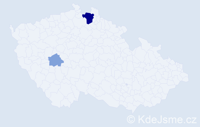 Příjmení: 'Gajanec', počet výskytů 7 v celé ČR