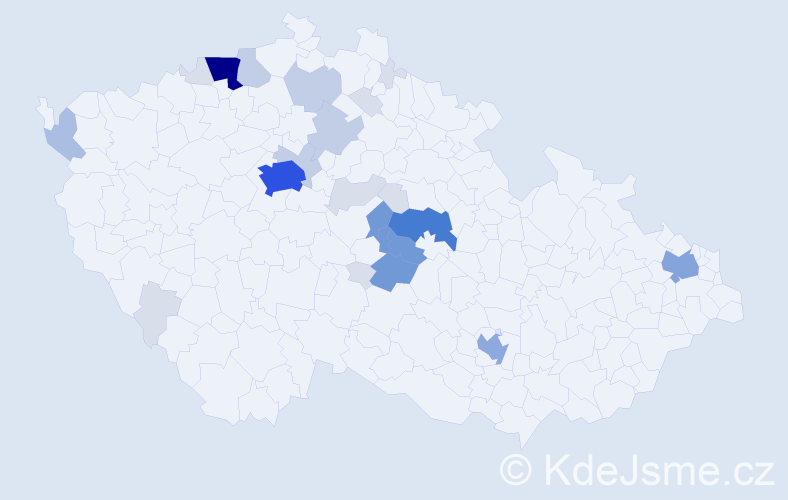 Příjmení: 'Hamsová', počet výskytů 93 v celé ČR