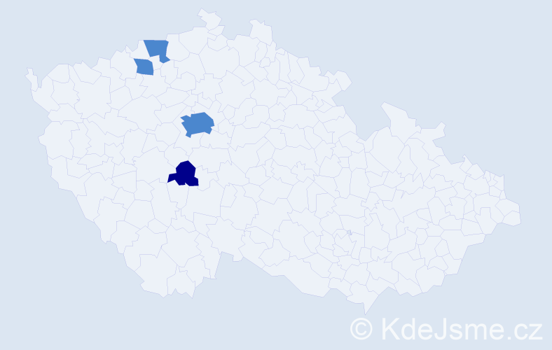 Příjmení: 'Dejmalík', počet výskytů 6 v celé ČR