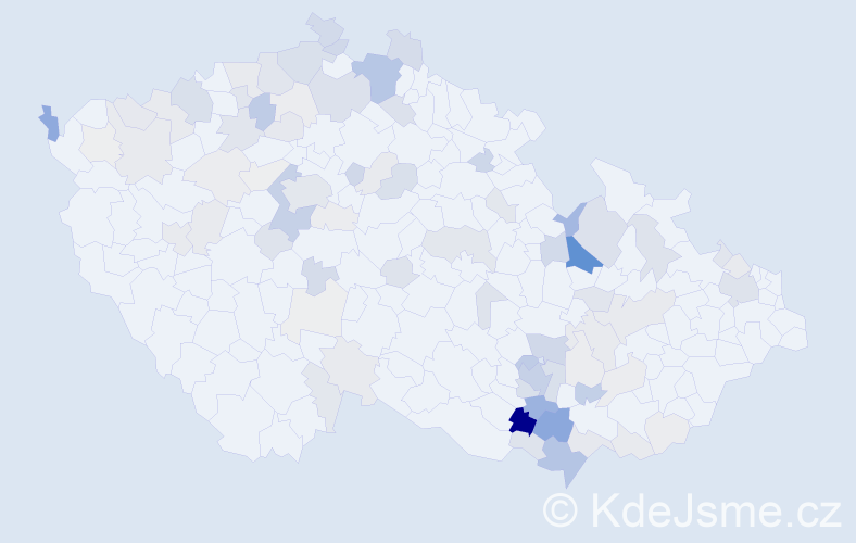 Příjmení: 'Effenberger', počet výskytů 267 v celé ČR