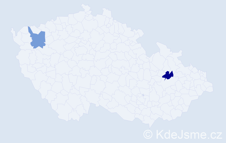 Příjmení: 'Chmykh', počet výskytů 2 v celé ČR