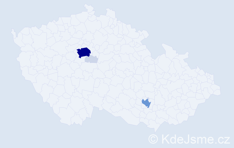 Příjmení: 'Puč', počet výskytů 20 v celé ČR