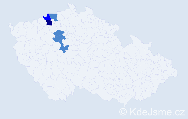 Příjmení: 'Chromyová', počet výskytů 9 v celé ČR