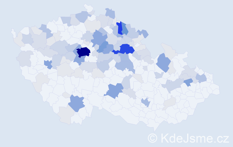 Příjmení: 'Hamáčková', počet výskytů 372 v celé ČR
