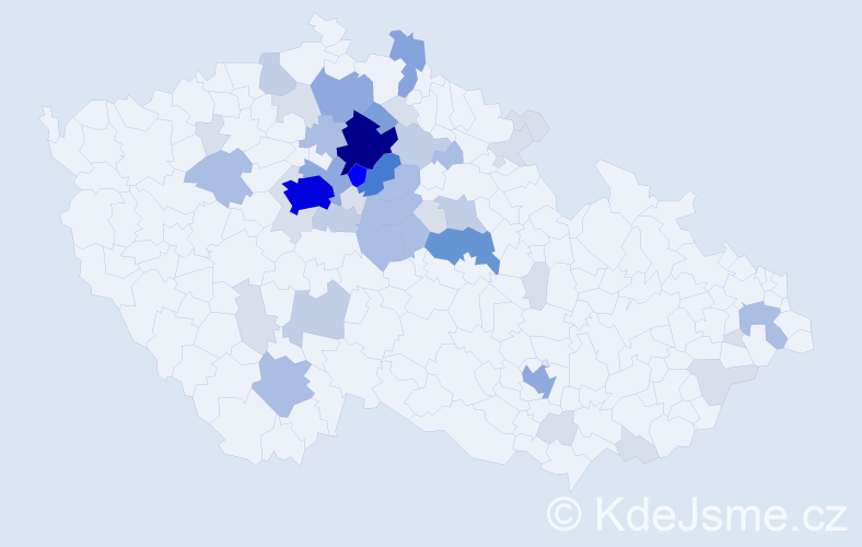 Příjmení: 'Brynych', počet výskytů 153 v celé ČR