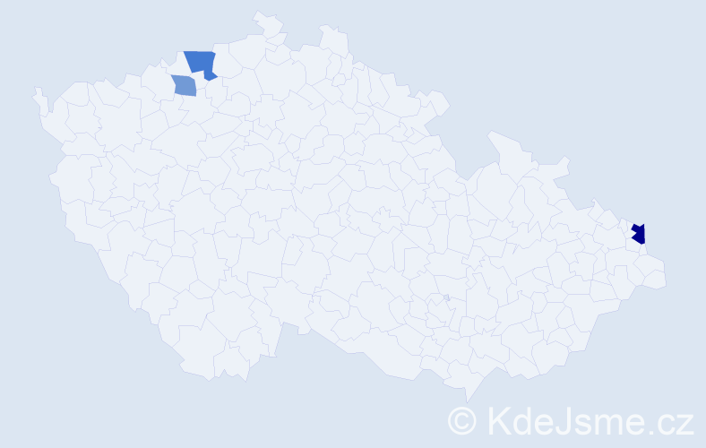 Příjmení: 'Sečánská', počet výskytů 6 v celé ČR