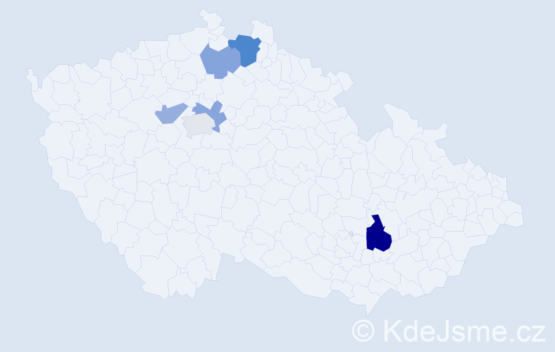 Příjmení: 'Ermurachi', počet výskytů 10 v celé ČR