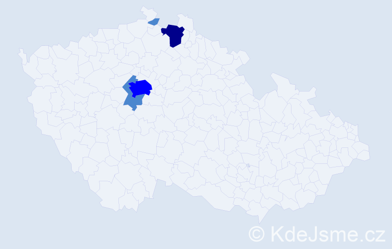 Příjmení: 'Leszkoven', počet výskytů 7 v celé ČR
