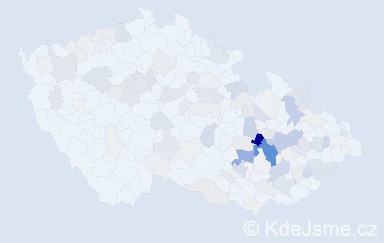 Příjmení: 'Burgetová', počet výskytů 363 v celé ČR