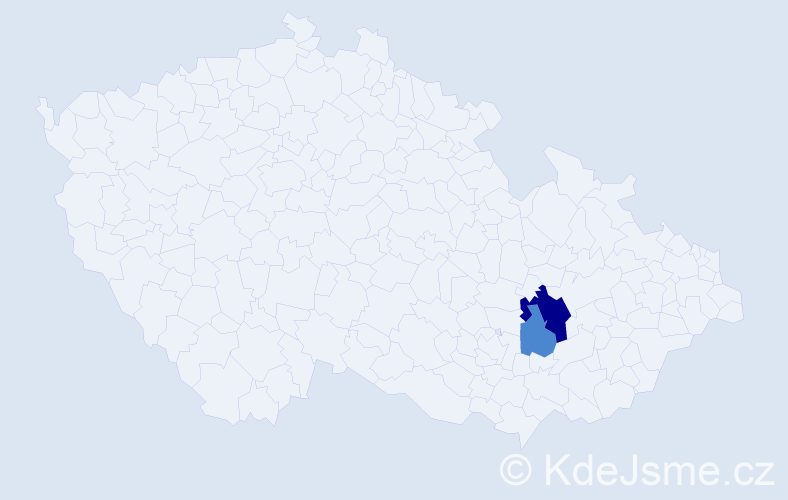 Příjmení: 'Bőserlová', počet výskytů 4 v celé ČR