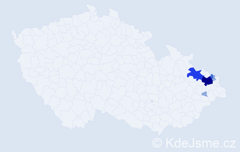 Příjmení: 'Agel', počet výskytů 22 v celé ČR