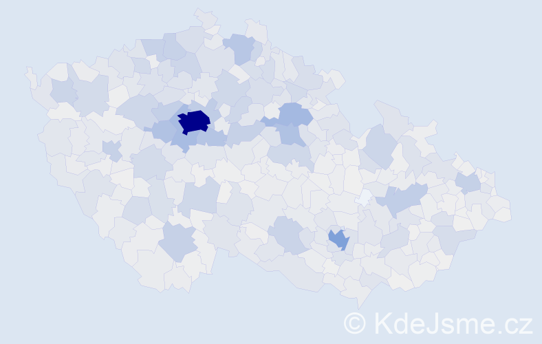 Příjmení: 'Malá', počet výskytů 6759 v celé ČR