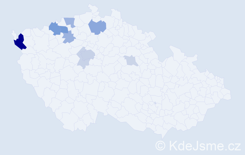 Příjmení: 'Opeltová', počet výskytů 28 v celé ČR
