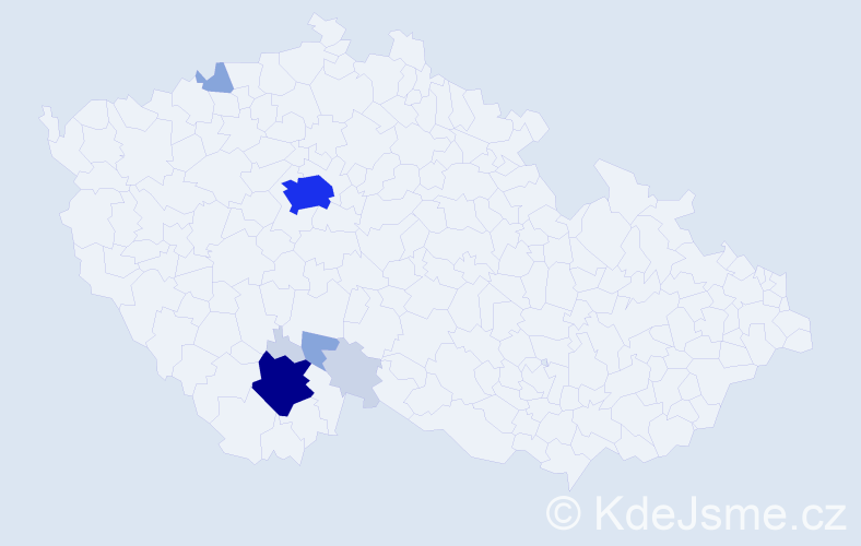 Příjmení: 'Kasanda', počet výskytů 30 v celé ČR