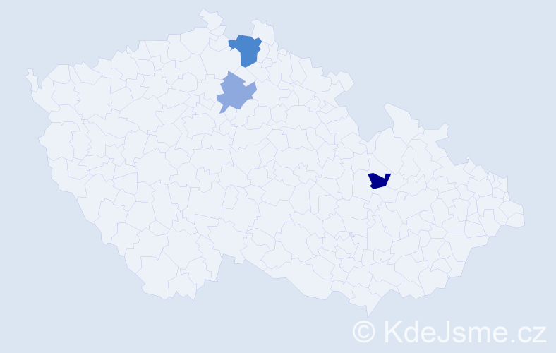 Příjmení: 'Kinová', počet výskytů 10 v celé ČR