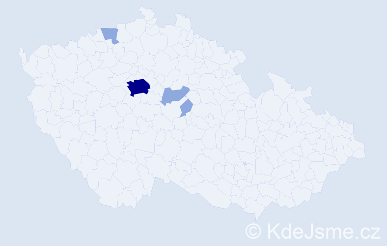 Příjmení: 'Fritzen', počet výskytů 9 v celé ČR
