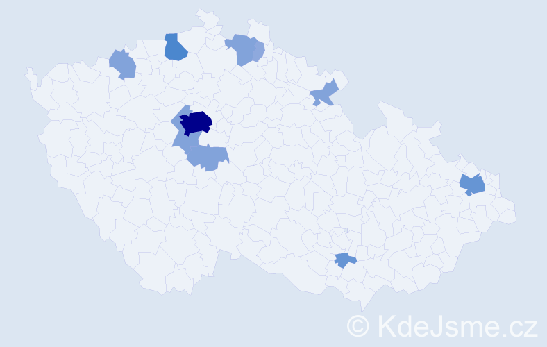 Příjmení: 'Lisák', počet výskytů 29 v celé ČR