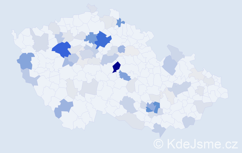 Příjmení: 'Truksa', počet výskytů 264 v celé ČR